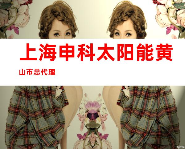 上海申科太阳能黄山市总代理