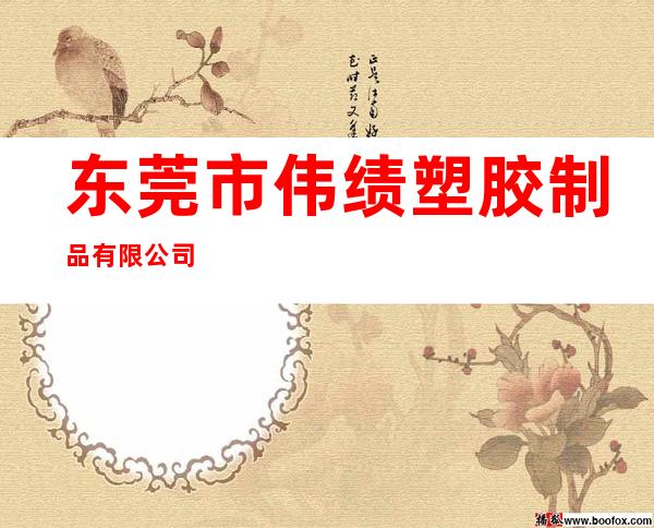 东莞市伟绩塑胶制品有限公司
