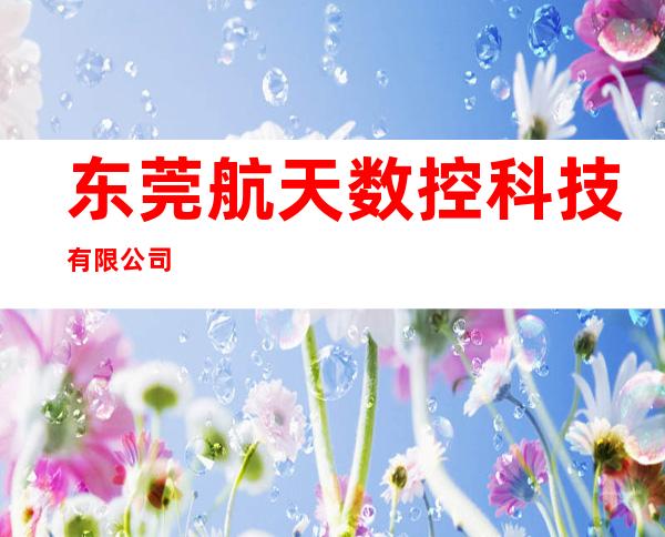 东莞航天数控科技有限公司