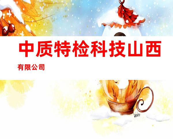 中质特检科技山西有限公司
