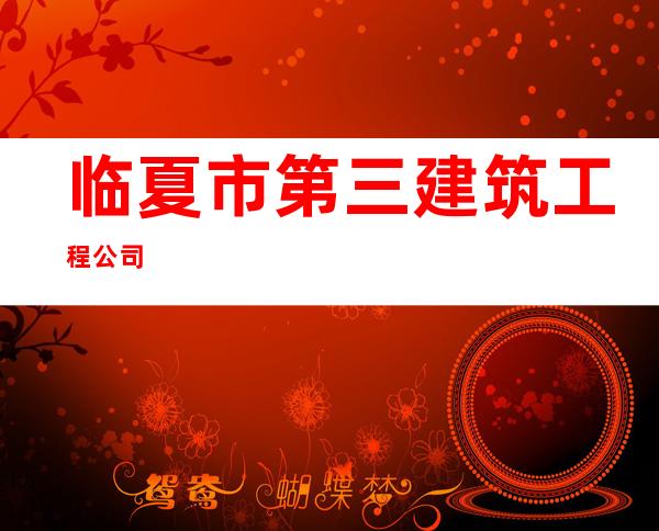临夏市第三建筑工程公司