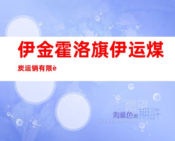 伊金霍洛旗伊运煤炭运销有限责任公司