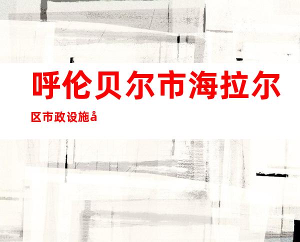 呼伦贝尔市海拉尔区市政设施劳动服务公司