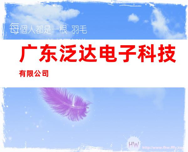 广东泛达电子科技有限公司