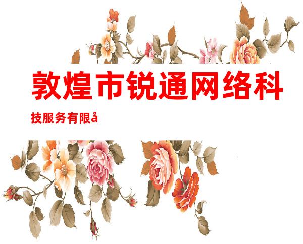 敦煌市锐通网络科技服务有限公司