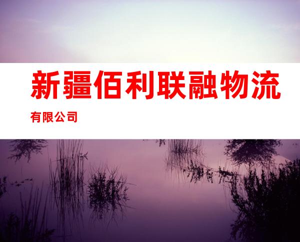 新疆佰利联融物流有限公司