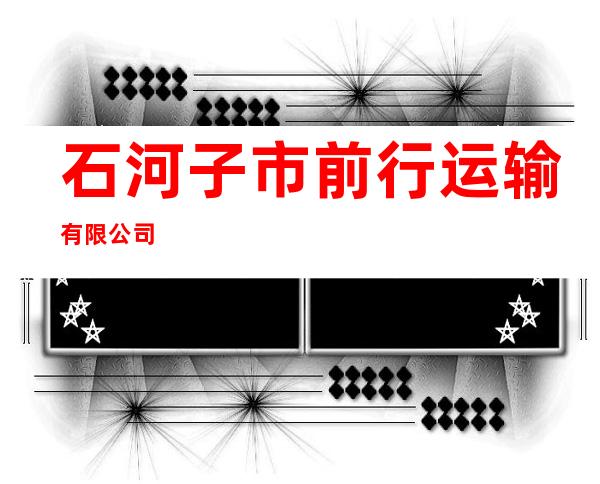 石河子市前行运输有限公司