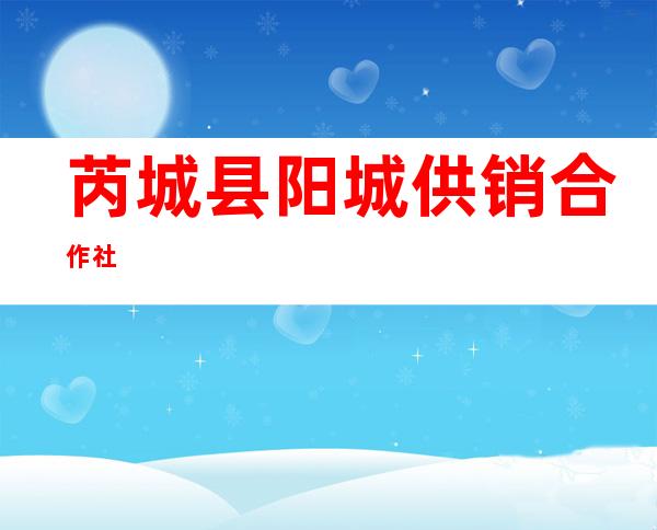 芮城县阳城供销合作社