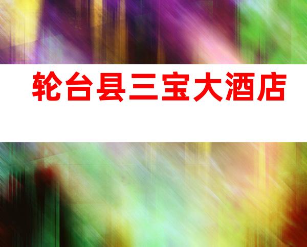 轮台县三宝大酒店