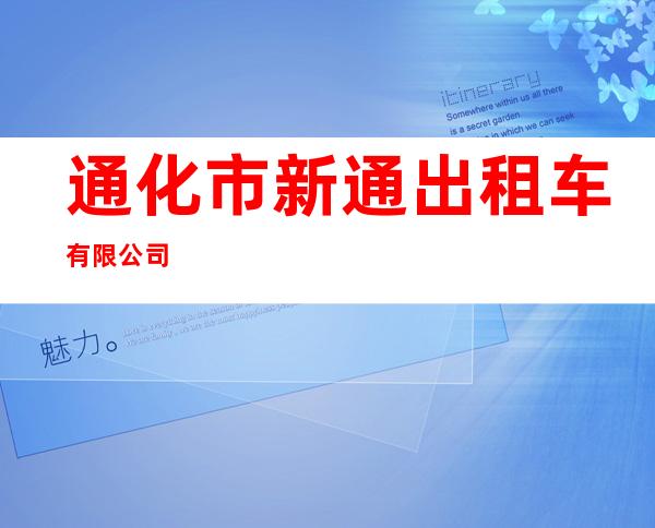 通化市新通出租车有限公司