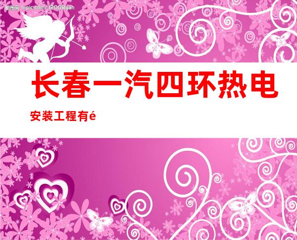 长春一汽四环热电安装工程有限责任公司