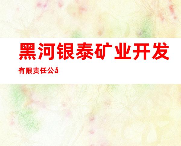 黑河银泰矿业开发有限责任公司